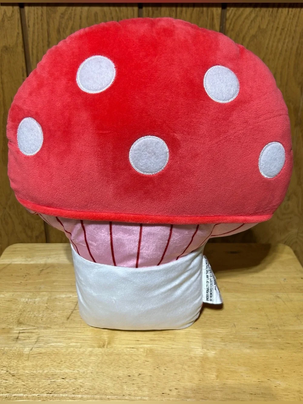 Target Bullseyes Playground Decorative Mushroom Throw Pillow Red Polka Dot 14”